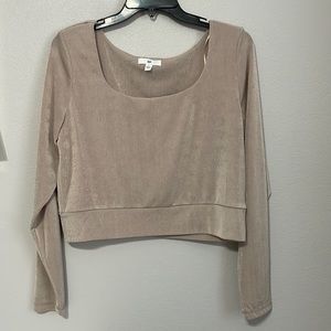 BP Square Neck Cropped Top Longsleeve
